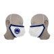  MASCARILLA CON BIES HIGIENICA REUTILIZABLE UNE-EN14683 Y UNE-0065 BLANCA 1 GRABACION A 1 COLOR