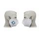 MASCARILLA BLANCA CON 1 GRABACIÓN A 1 COLOR PROTECCION HIDROFUGA Y ANTIBACTERIA LAVABLE REUTILIZABLE UNE-0065