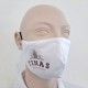MASCARILLA BLANCA CON 1 GRABACIÓN A 1 COLOR PROTECCION HIDROFUGA Y ANTIBACTERIA LAVABLE REUTILIZABLE UNE-0065