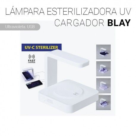 LÁMPARA ESTERILIZADORA UV CARGADOR BLAY CERES TEXTIL Y PUBLICIDAD