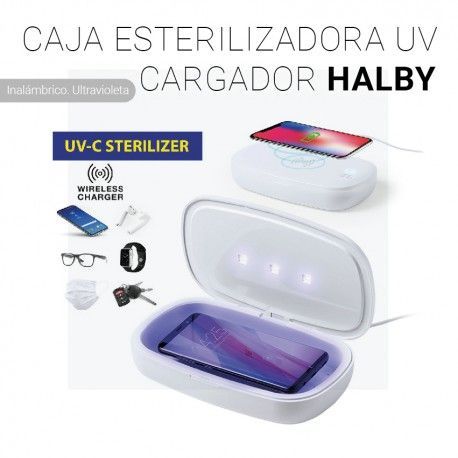 CAJA ESTERILIZADORA UV CARGADOR HALBY CERES TEXTIL Y PUBLICIDAD
