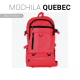 BOLSA DEPORTE MOCHILA PERSONALIZADA QUEBEC CERES TEXTIL Y PUBLICIDAD
