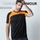 CAMISETA TÉCNICA ARMOUR MANGA CORTA BARATA CERES TEXTIL Y PUBLICIDAD ACQUA ROYAL
