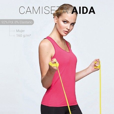 CAMISETA TIRANTE MUJER AIDA ROLY CERES TEXTIL Y PUBLICIDAD