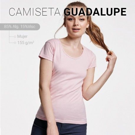 CAMISETA MUJER GUADALUPE M/C 100% ALG. ROLY CERES TEXTIL Y PUBLICIDAD