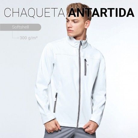 CHAQUETA TÉCNICA PERSONALIZADA ANTARTIDA SOFT SHELL ROLY CERES TEXTIL Y PUBLICIDAD