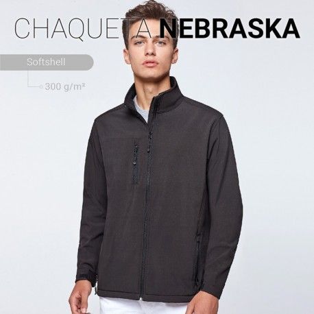 CHAQUETA SOFT SHELL NEBRASKA ROLY CERES TEXTIL Y PUBLICIDAD