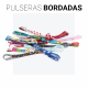 PULSERAS IDENTIFICATIVAS BORDADAS BARATAS CERES TEXTIL Y PUBLICIDAD