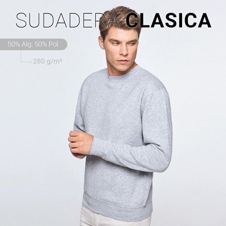 SUDADERA CLASICA ROLY CERES TEXTIL Y PUBLICIDAD UNISEX