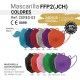 MASCARILLA AUTOFILTRANTE FFP2 JCH COLORES PROTECCION  CERES TEXTIL Y PUBLICIDAD