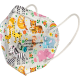 MASCARILLA INFANTIL AUTOFILTRANTE FFP2 JCH DISEÑOS INFANTILES PROTECCION  CERES TEXTIL Y PUBLICIDAD