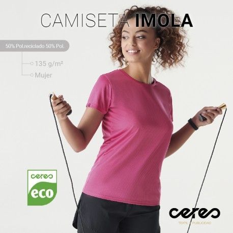 CAMISETA TÉCNICA IMOLA MUJER POLIESTER RECICLADO