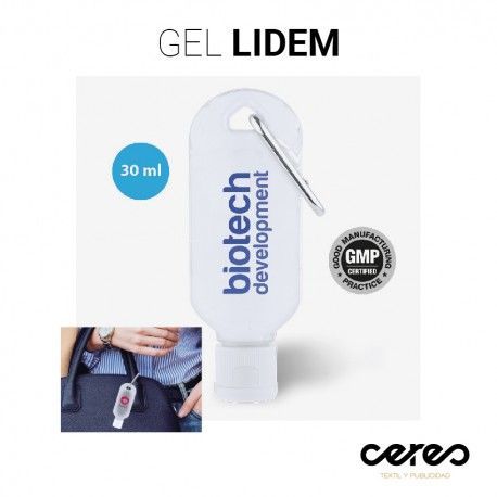 GEL LIDEM HIDROALCOHÓLICO CERES TEXTIL Y PUBLICIDAD