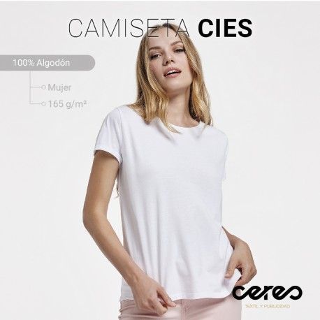CAMISETA CIES 100% ALGODÓN  ROLY MUJER