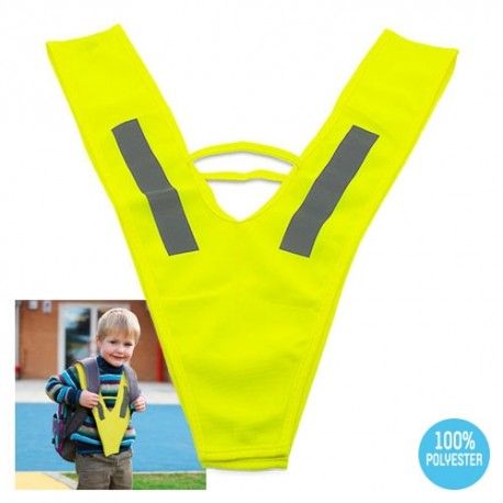 CHALECO INFANTIL FORMA V E-072 reflectante cidra barato ceres textil y publicidad