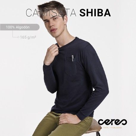 CAMISETA SHIBA 100% ALG. M/L ROLY HOMBRE