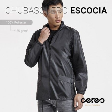 CHUBASQUERO PERSONALIZADO ESCOCIA ROLY CERES TEXTIL Y PUBLICIDAD