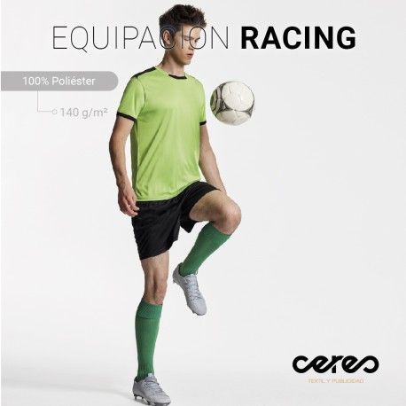 EQUIPACIÓN RACING UNISEX Y NIÑO 2 PIEZAS 100% POLIÉSTER