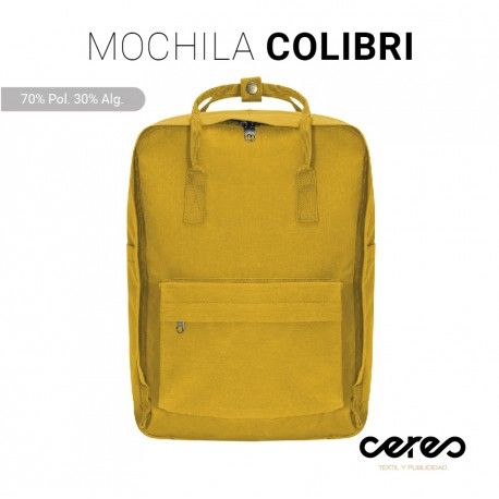 MOCHILA MULTIFUCIÓN COLIBRI 70%POLIÉSTER 30%ALGODÓN