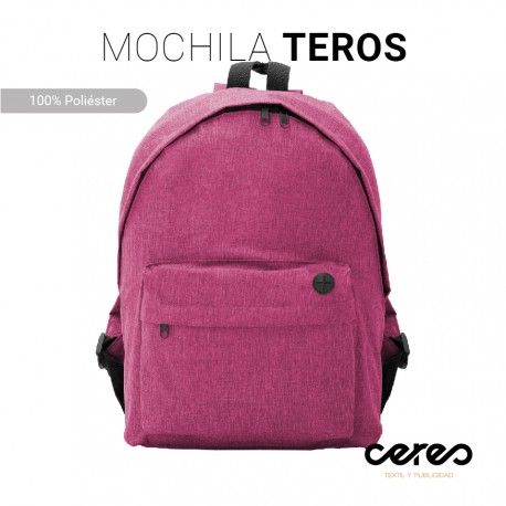 MOCHILA BASICA TEROS 100% POLIÉSTER