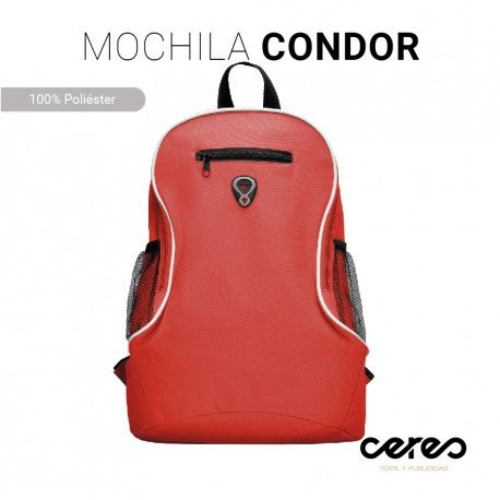 MOCHILA PEQUEÑA CONDOR 100 % POLIÉSTER