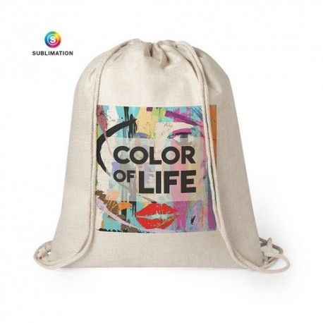MOCHILA GYMSACK SUBLIMACIÓN LIZCOM POLIÉSTER