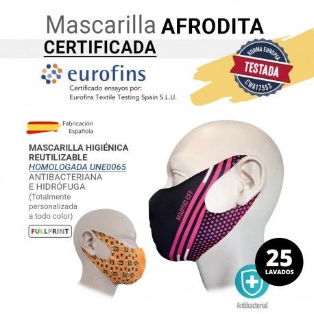 MASCARILLA HIGIÉNICA  AMAZONA CON BIES CERTIFICADA/HOMOLOGADA NORMA EUROPA CWA17553