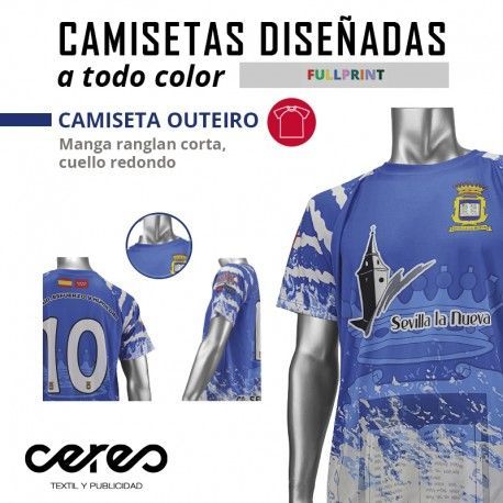 CAMISETA TÉCNICA OUTEIRO FULL PRINT M/CORTA