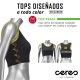 TOP CORTO PRAIA FULL PRINT ESPALDA DE NADADOR CERES TEXTIL