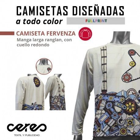 CAMISETA TÉCNICA FERVENZA FULL PRINT M/LARGA CERES TEXTIL