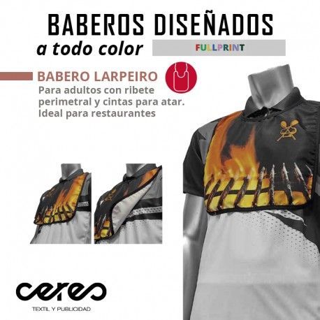 DELANTAL GARFO  FULL PRINT  CERES TEXTIL Y PUBLICIDAD