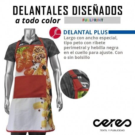 DELANTAL PLUS FULL PRINT CERES TEXTIL Y PUBLICIDAD