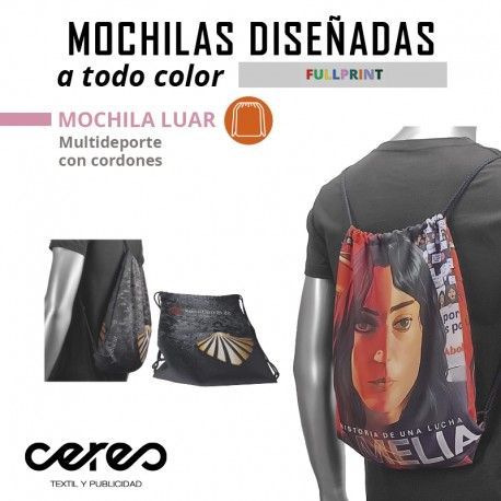 MOCHILA LUAR FULL PRINT GYM SACK CERES TEXTIL Y PUBLICIDAD