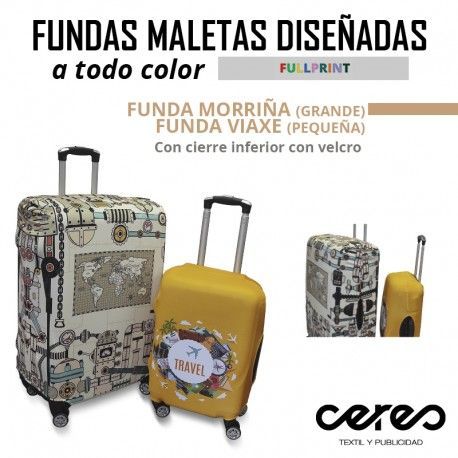FUNDA MALETA  VIAXE Y MORRIÑA  FULL PRINT CERES TEXTIL Y PUBLICIDAD