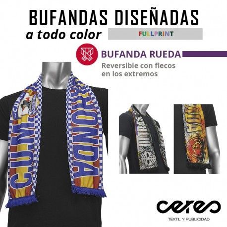 BUFANDA RUEDA FULL PRINT  CERES TEXTIL Y PUBLICIDAD