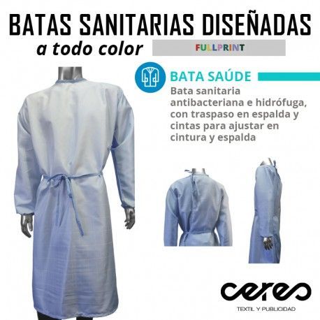 BATA SANITARIA SAUDE FULL PRINT  barato ceres textil y publicidad