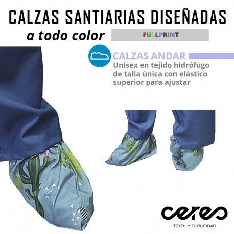 CALZAS SANITARIAS ANDAR FULL PRINT   barato ceres textil y publicidad