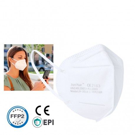 MASCARILLA AUTOFILTRANTE FFP2 HOMOLOGADA hintek barata PROTECCION HIGIENICA CERES textil y publicidad