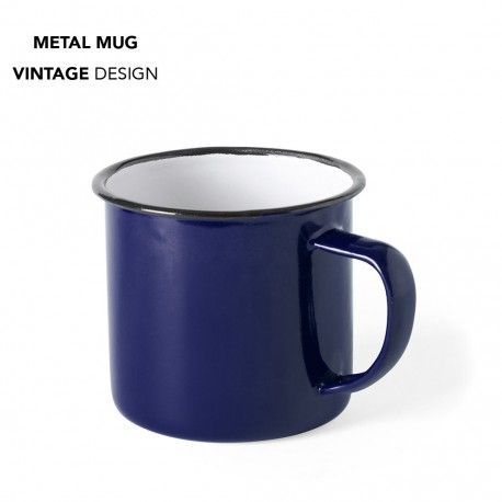 TAZA WILEM METAL MAKITO BARATA CARRERAS CERES TEXIL Y PUBLICIDAD