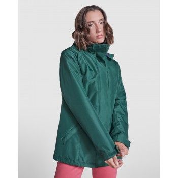 PARKA IMPERMEABLE AMERICA WOMAN ROLY BARATA CERES TEXTIL Y PUBLICIDAD