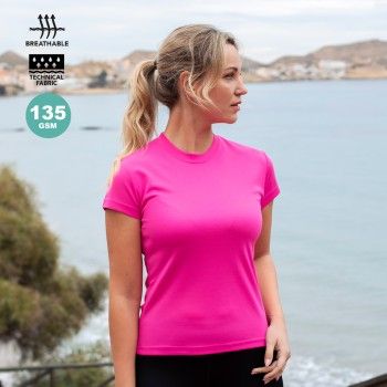 CAMISETA TÉCNICA MUJER PERSONALIZADA TECNIC PLUS MAKITO CERES TEXTIL Y PUBLICIDAD
