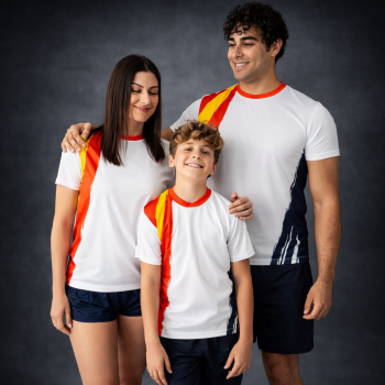 CAMISETA TECNICA CAMPUS SPANISH AQUA ROYAL BARATA CERES TEXTIL Y PUBLICIDAD