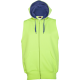 CHALECO CON CAPUCHA 025 - 285 GRSM, 50% ALG./50% POL.